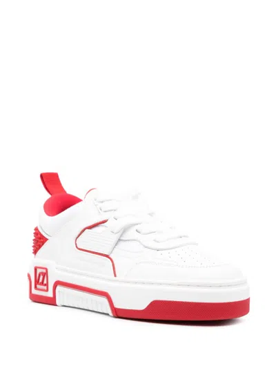 Christian Louboutin Women Astroloubi Leather Sneakers In White