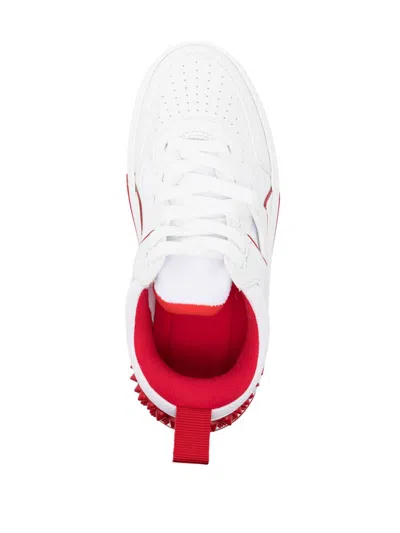 Christian Louboutin Women Astroloubi Leather Sneakers In White