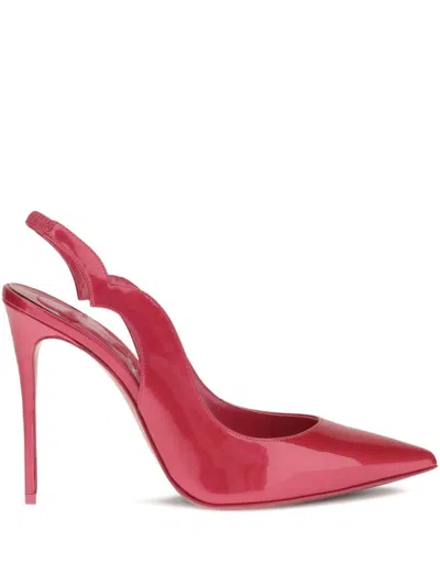 Christian Louboutin Fuchsia Slingback Stiletto With Heel In Multi