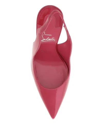 Christian Louboutin Fuchsia Slingback Stiletto With Heel In Multi