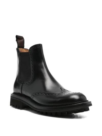 Church's Leather Chelsea Boots In Black