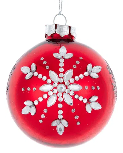 Kurt Adler Ornament Set In Red