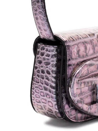 Diesel Women 1dr Leather Shoulder Bag In Gray