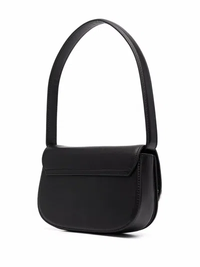 Diesel Xs 1dr Smooth Leather Top Handle Bag In Black