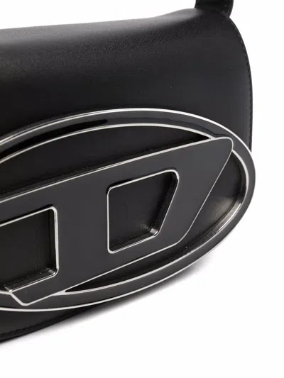 Diesel Xs 1dr Smooth Leather Top Handle Bag In Black