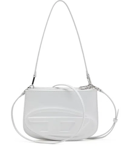 Diesel White 1dr Twin Shoulder Bag In White