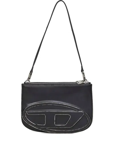 Diesel Borsa A Spalla 1dr In Pelle Nera  Donna In Black