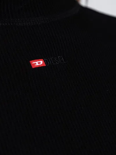 Diesel Dress "d-mokky-ls-microdiv" In Black