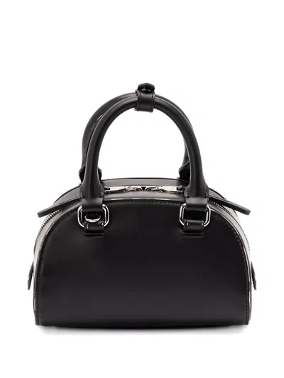 Diesel 1dr Dome-leather Bowling Bag In Black