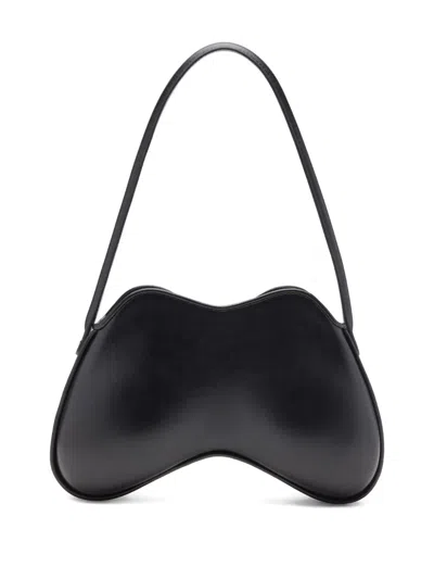Diesel Double-d-shoulder Bag In Pu In Black