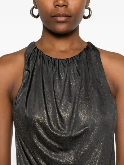 Diesel Short Dress With Metallic Effect In Multi