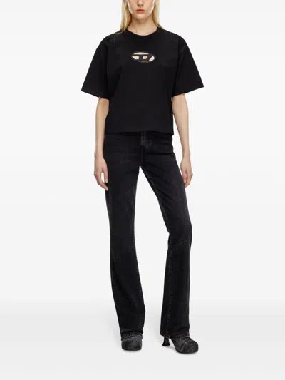 Diesel "t-buxt-crop-od" T-shirt In Multi