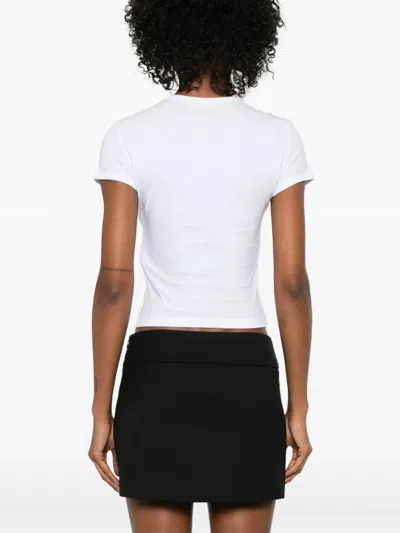 Diesel T-shirt With Logo Plate In White