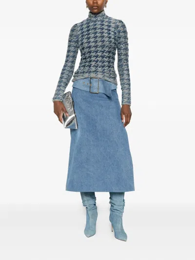 Diesel Turtleneck Sweater In Blue