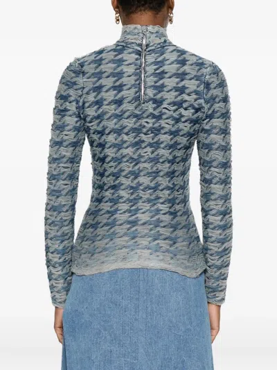 Diesel Turtleneck Sweater In Blue