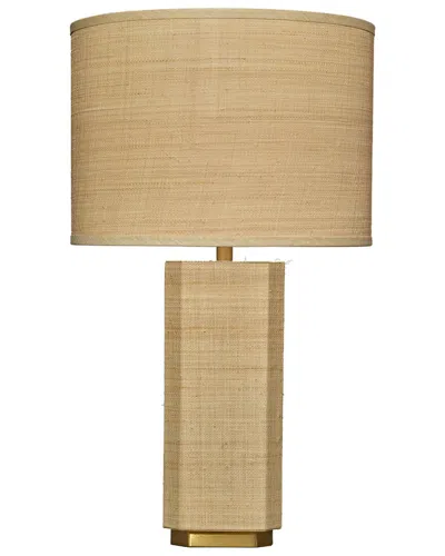Jamie Young Co. Utopia Raffia Table Lamp With Raffia Shade In Brown