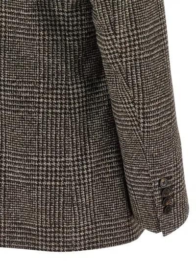 Dolce & Gabbana Single-breasted Felted Jacket In Brown