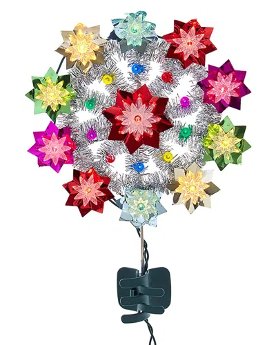 Kurt Adler 11-light 11in Retro Reflect Tree Topper In Multi
