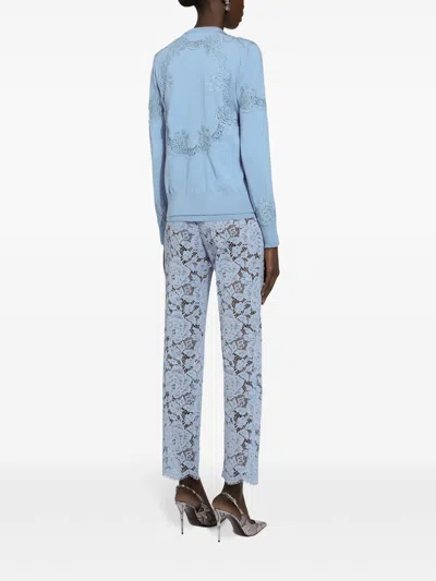 Dolce & Gabbana Cordonetto Lace Trousers In Multi