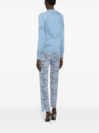 Dolce & Gabbana Cordonetto Lace Trousers In Multi