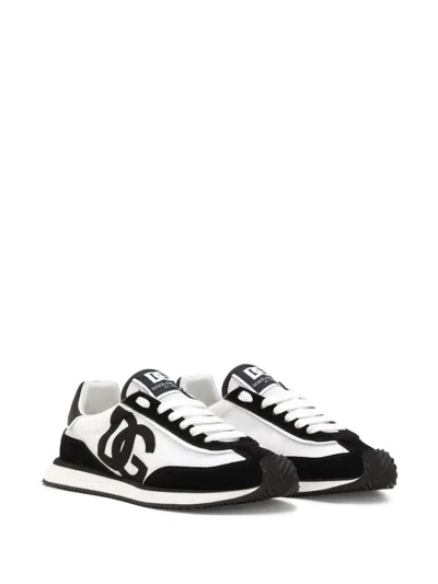Dolce & Gabbana Mixed-material Dg Cushion Sneakers In Multi
