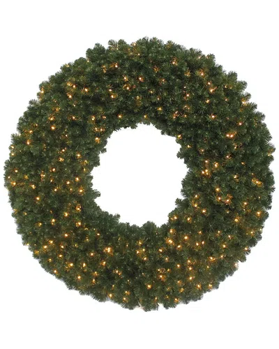Kurt Adler 84-inch Pre-lit Commercial Wreath In Green