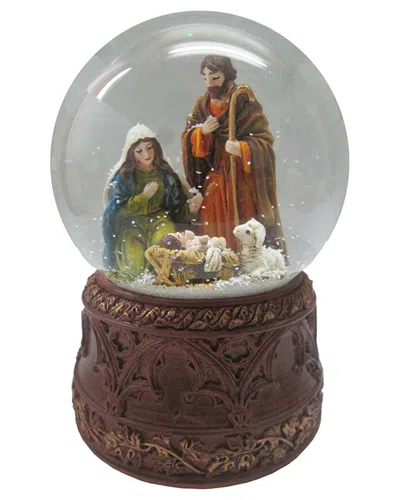 Kurt Adler 100mm Wind-up Musical Nativity Scene Water Globe. In Multi