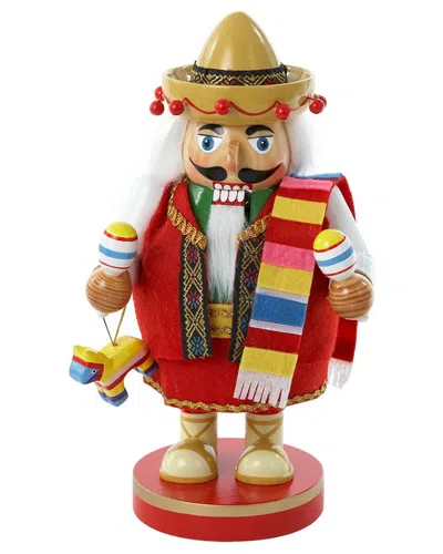 Kurt Adler 10.25-inch Chubby Mexican Nutcracker Tablepiece In Multi