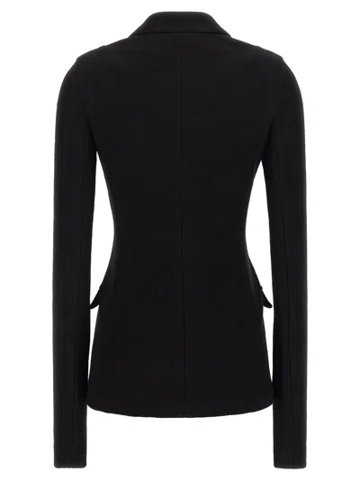 Dolce & Gabbana Tailored Wool Double-breasted Jacket In Black