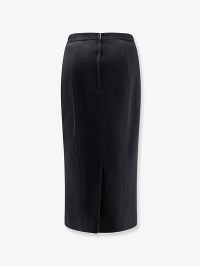 Dolce & Gabbana High-rise Satin Pencil Skirt In Black
