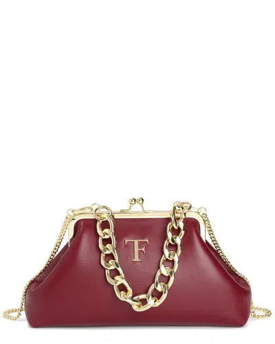 Tiffany & Fred Paris Iconic Frame Leather Bag In Burgundy