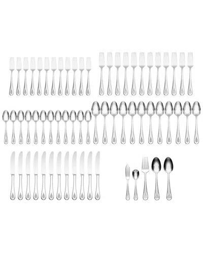 Lenox Holiday 65 Pc. Flatware Set, Service For 12 In Silver