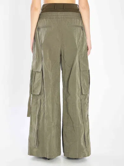Dolce & Gabbana Waxed Faille Pants In Green