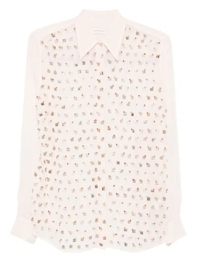 Dries Van Noten Women Chowy Embroidered Shirt In Multi
