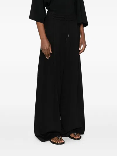 Dries Van Noten Pleated Drawstring Track Pants In Multi