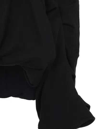 Dries Van Noten Hooded Sweater Front Pocket In Black