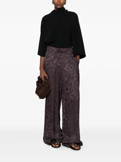 Dries Van Noten Wide-leg Casual Pants In Multi