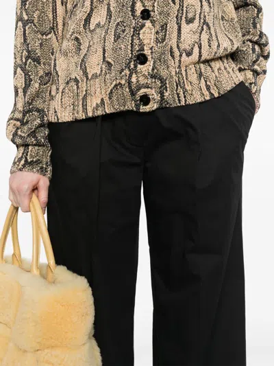 Dries Van Noten Portias Cotton Trousers In Black