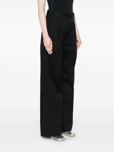 Dries Van Noten Portias Cotton Trousers In Black