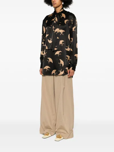 Dries Van Noten Women's 00970 Calmo Shirt In Black