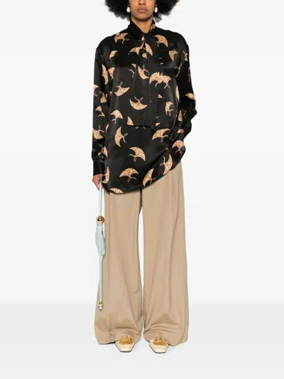 Dries Van Noten Women's 00970 Calmo Shirt In Black