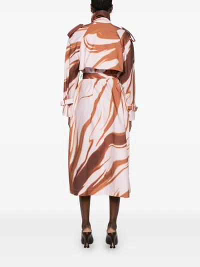 Dries Van Noten Long Sleeve Coat In Multi