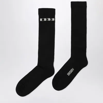 Drkshdw Black Cotton Socks With Logo Men In Black