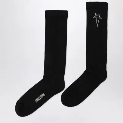 Drkshdw Black Cotton Socks With Logo Men In Black