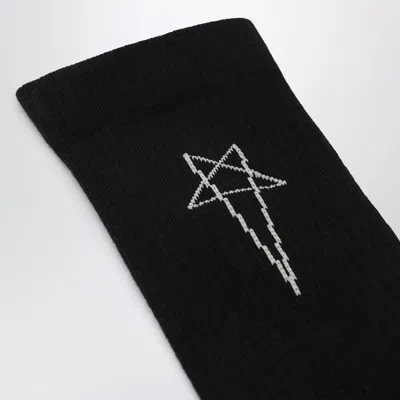 Drkshdw Black Cotton Socks With Logo Men In Black