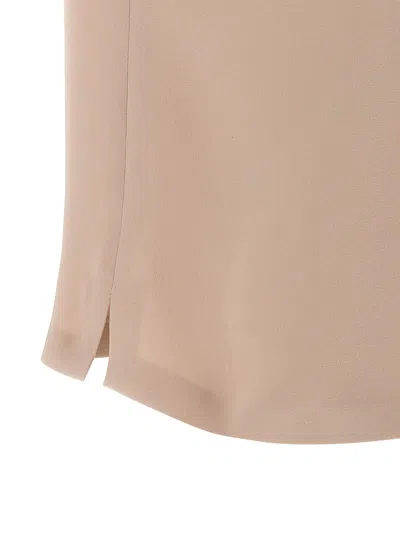 Fendi Polo Silk Shirt Short Sleeves In Pink