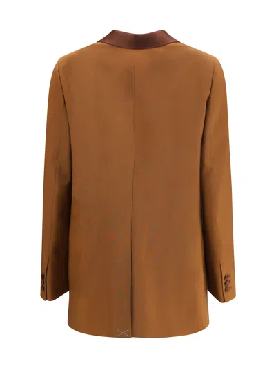 Fendi Women Wool And Mohair Blazer In Brown