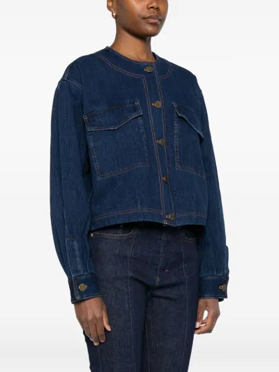 Forte Forte Cotton Denim Overshirt In Multi