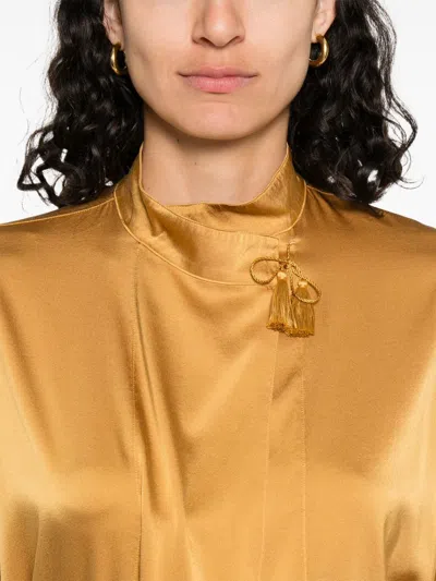 Forte Forte Women Silk Blouse In Orange