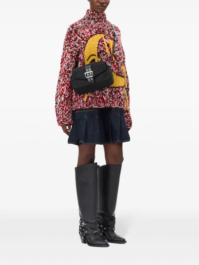 Ganni Chamber Bag "bucky" In Black